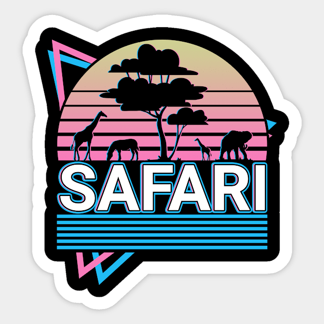 Safari Retro Gift Sticker by Alex21